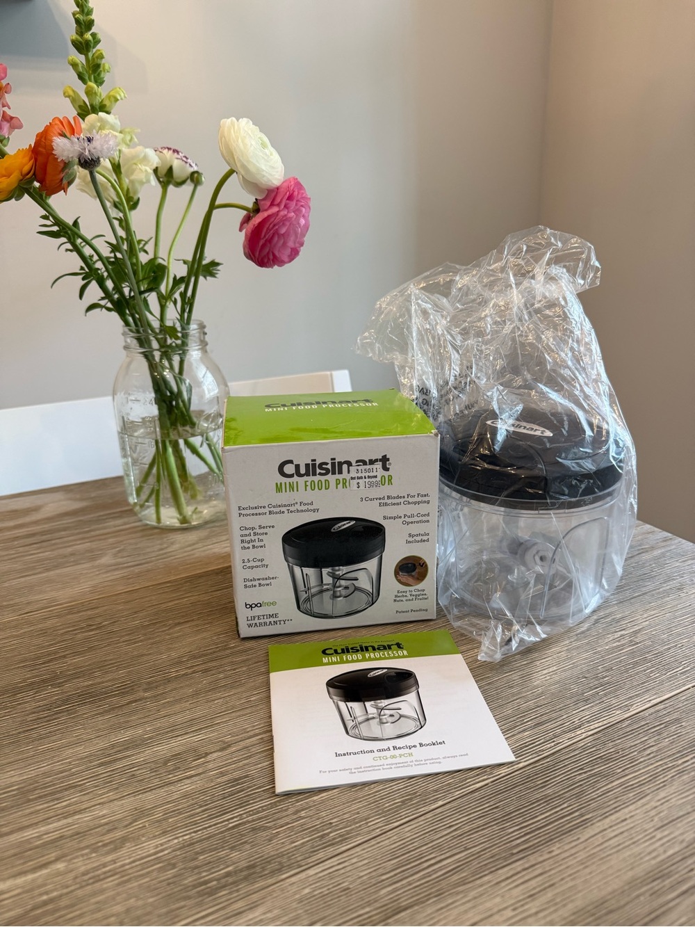 NWT Cuisinart Mini Food Processor - CTG-00-PCH